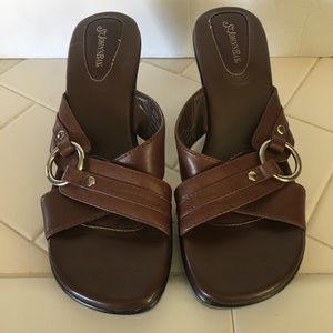 St. John’s Bay semi wedge sandals Size 6.5 M.